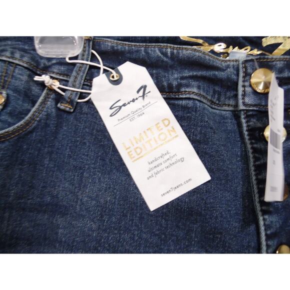 NWT 7 For All Mankind Jeans Women 28W Plus Flare Limited Edition Trendy High Ris - Picture 5 of 12